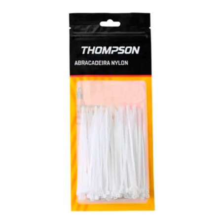 ABRACADEIRA NYLON PRETA 150X3,6 C/100 THOMPSON