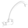 TORNEIRA COZINHA PAREDE BICA MOVEL 1/2" 3/4" SIENA BRANCO VALEPLAST