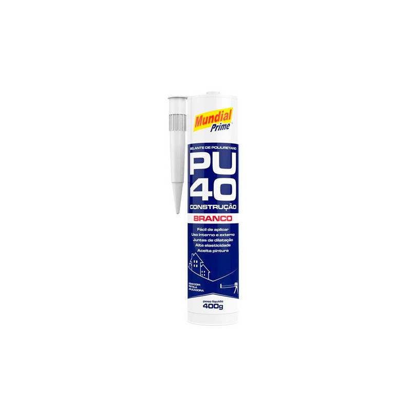 ADESIVO PU 40 BRANCO 400G MUNDIAL PRIME ADESIVO PU 40 BRANCO 400G MUNDIAL PRIME