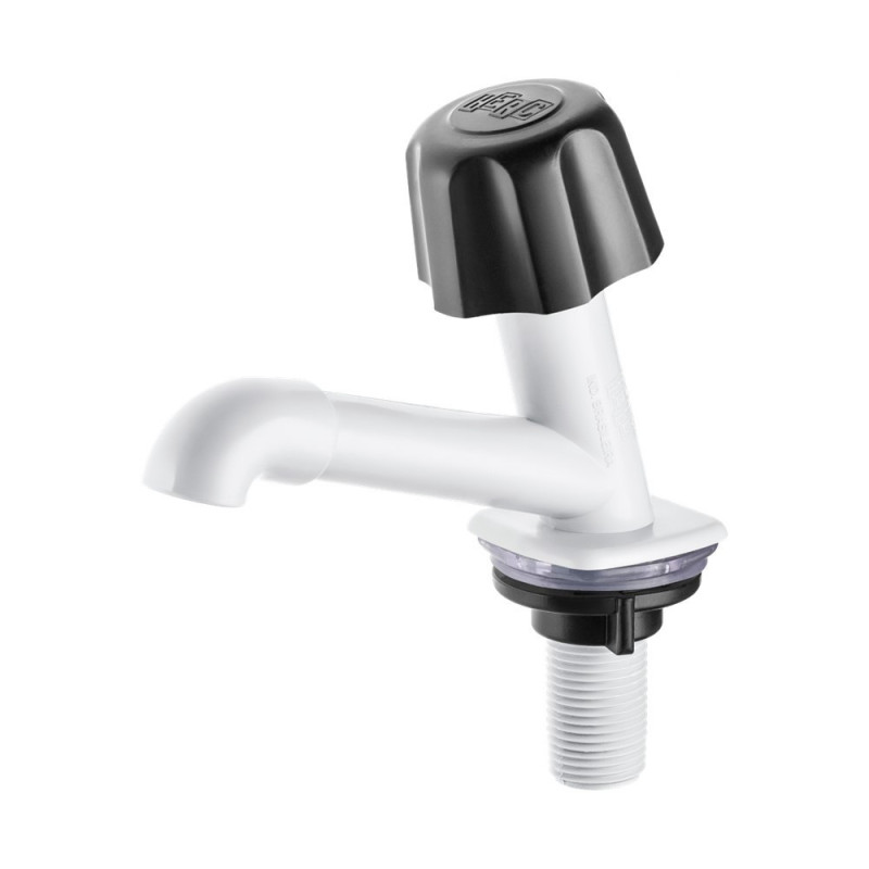 TORNEIRA DE LAVATORIO MESA 1/2" PVC BRANCO 1195-1 HERC