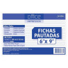 BLOCO FICHA PAUTADA 228X152MM 100FLS OFFICE IMPRESSOS JANDAIA