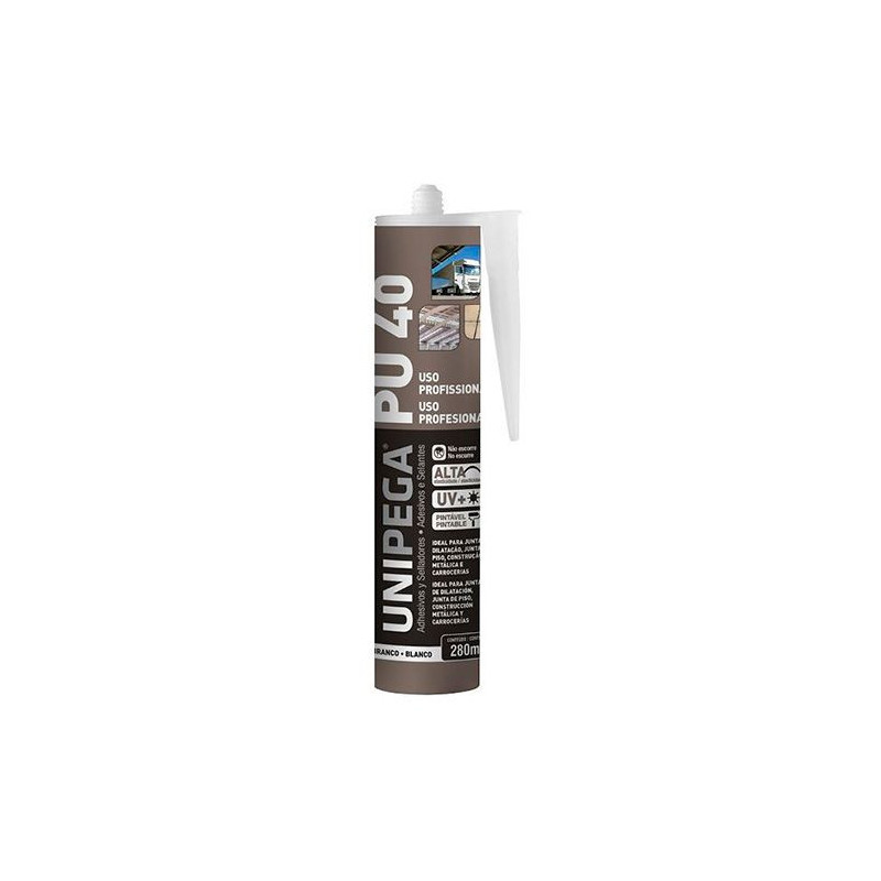 ADESIVO PU 40 CINZA 280ML UNIPEGA