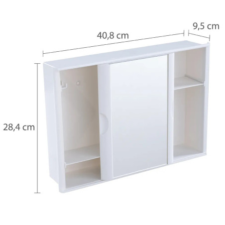 ARMARIO BANHEIRO 29X41X10CM BRANCO (A21BR1) ASTRA