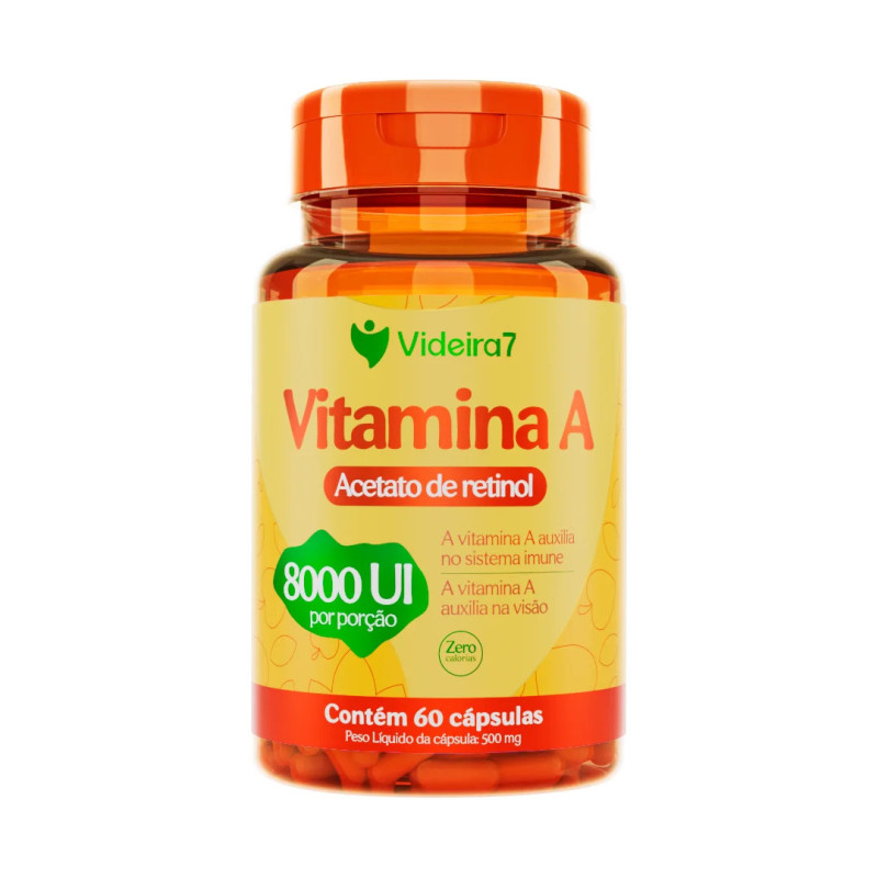 VITAMINA A 8000 UI 60 CAPS - VIDEIRA 7 VITAMINA A 8000 UI 60 CAPS - VIDEIRA 7