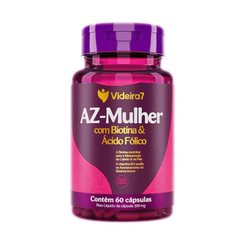 AZ MULHER 100% IDR 60 CAPS - VIDEIRA 7