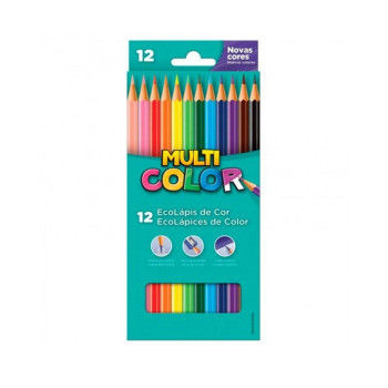 Lápis de Cor 12 Cores Sextavado - Multicolor - 111200N