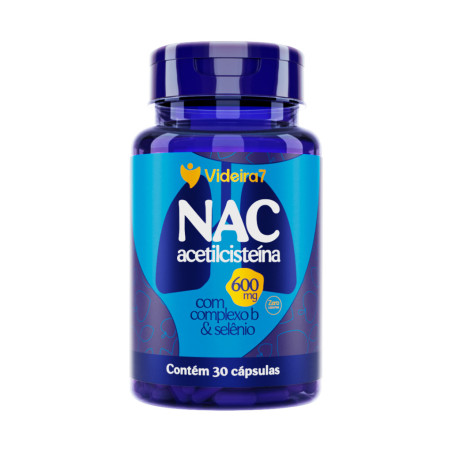 N-Acetilcisteína (NAC) com Vitaminas e Minerais - 30 Cápsulas - VIDEIRA7