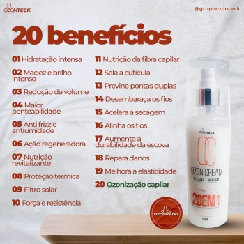 OZON CREAM 20 EM 1 - OZONTECK