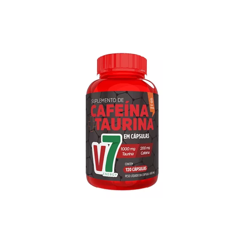 CAFEINA C/ TAURINA 120 CAPS 600 MG - VIDEIRA 7 CAFEINA C/ TAURINA 120 CAPS 600 MG - VIDEIRA 7