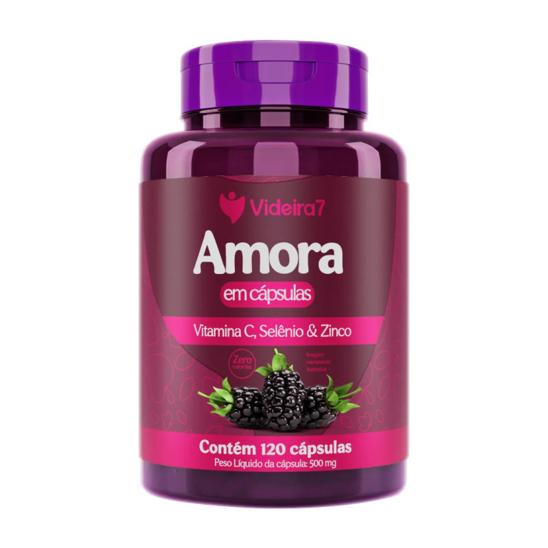 AMORA C/VIT E MIN 500 MG 120 CAPS - VIDEIRA 7 AMORA C/VIT E MIN 500 MG 120 CAPS - VIDEIRA 7