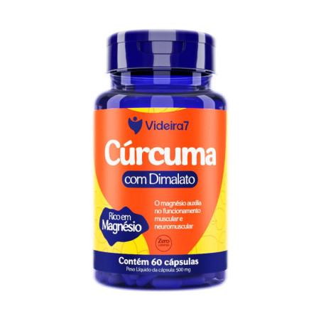CURCUMA + DIMALATO 500 MG 60 CAPS - VIDEIRA7