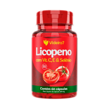 LICOPENO 8 MG C/VIT. E, C E SELENIO 60 CAPS - VIDEIRA 7