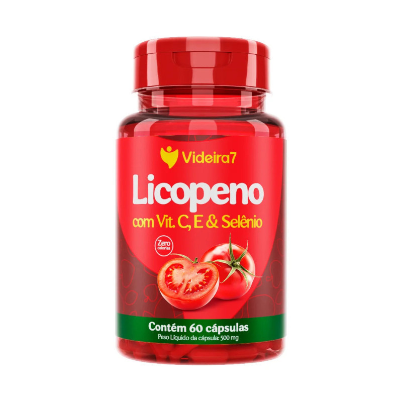 LICOPENO 8 MG C/VIT. E, C E SELENIO 60 CAPS - VIDEIRA 7 LICOPENO 8 MG C/VIT. E, C E SELENIO 60 CAPS - VIDEIRA 7