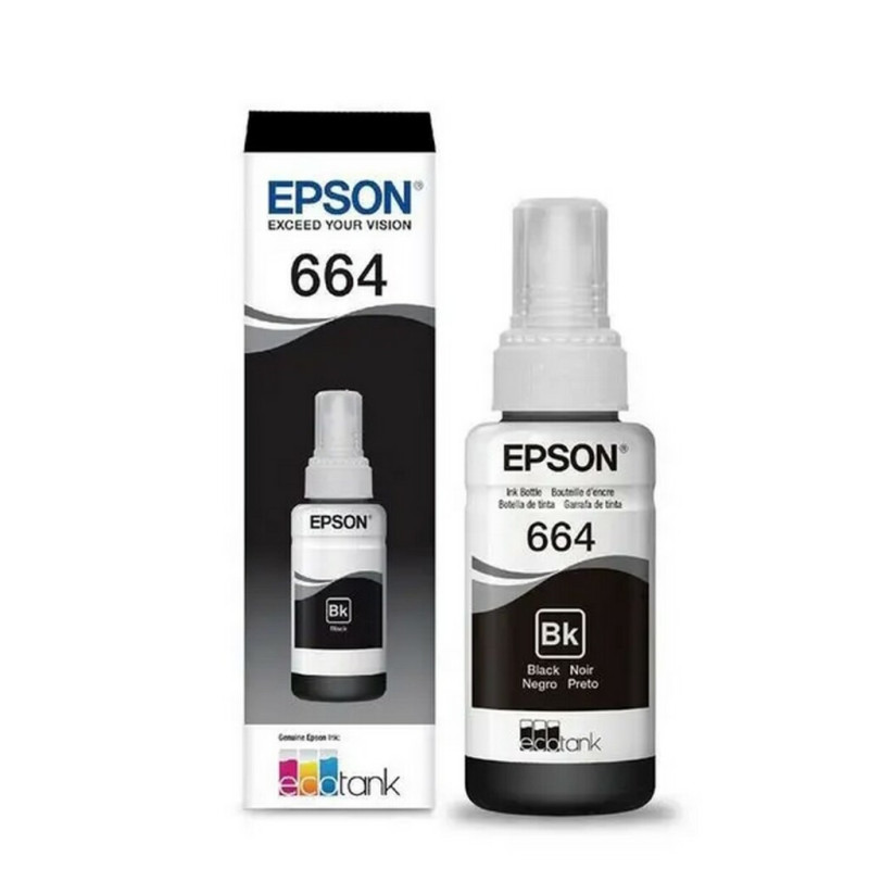 Tinta para Cartucho Epson Preto Original - T664120 Tinta para Cartucho Epson Preto Original - T664120
