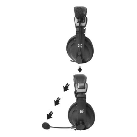 Fone de Ouvido Headset com Microfone com Plug P2 Preto Maxprint - 6011444