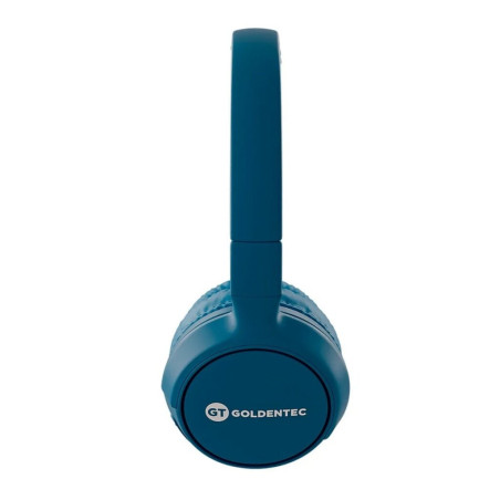 Fone de Ouvido Headset Bluetooth com Microfone e Entrada para Micro Cartão de Memória Azul GT Go Goldentec - 63284