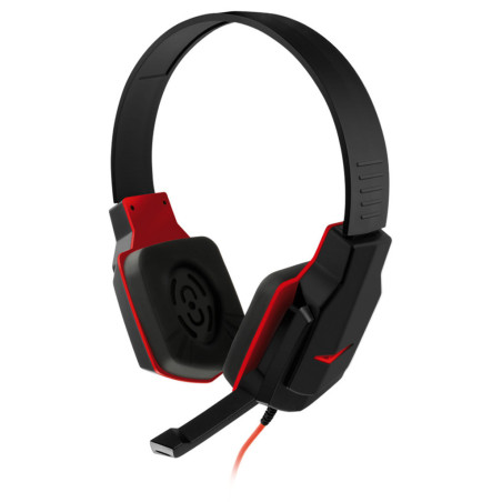 Fone de Ouvido Gamer com Microfone Preto/Vermelho P2 Multilaser - PH073