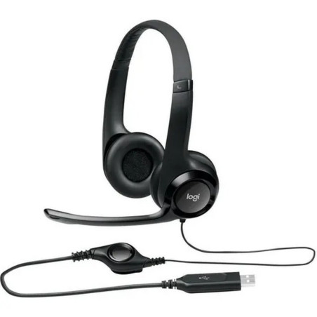 Fone de Ouvido Headset com Microfone Conexão USB Preto Logitech - H390