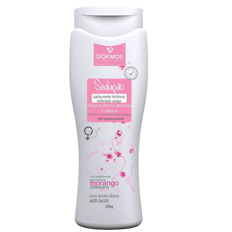 SABONETE INTIMO SEDUCAO MORANGO 190ML - DOKMOS