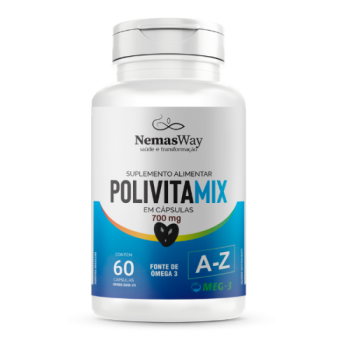NEMASWAY POLIVITAMIX COM ÔMEGA 3 60 CAPSULAS