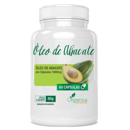 OLEO DE ABACATE 60 CAPSULAS - ORGANZA