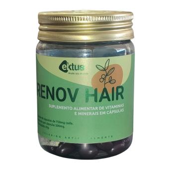 RENOV HAIR 60 CAPS DE 750MG (COM VITAMINAS) - EKTUS
