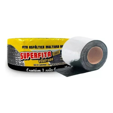 FITA AUTO ADESIVA ALUMINIO 05CM (MANTA ASFALTICA) - METRO