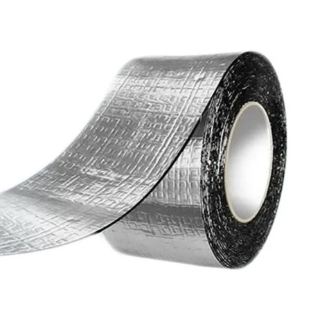 FITA AUTO ADESIVA ALUMINIO 10CM MANTA ASFALTICA - 10 METROS