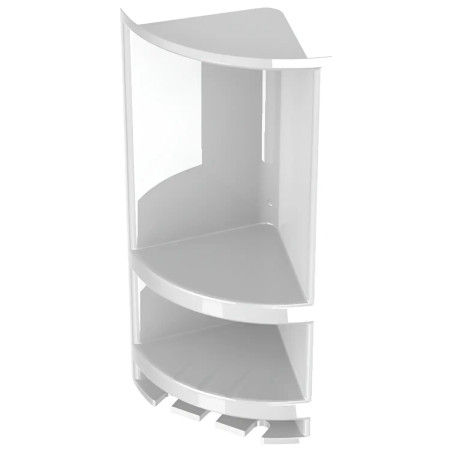 PORTA SHAMPOO OPACO DE CANTO BRANCO VALEPLAST