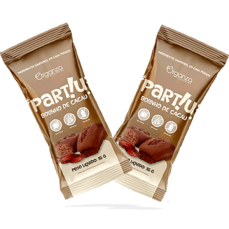 PARTIU - BOLINHO DE CACAU 35G - ORGANZA
