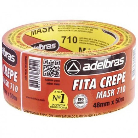 FITA CREPE 48MM ROLO DE 50 METROS ADELBRAS