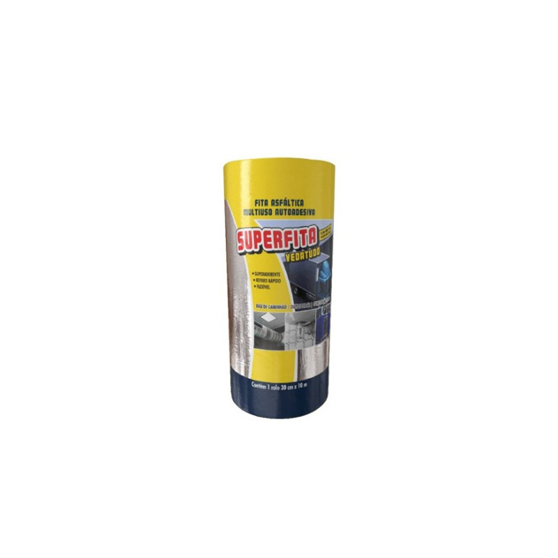 FITA AUTO ADESIVA ALUMINIO 30CM (MANTA ASFALTICA) - METRO FITA AUTO ADESIVA ALUMINIO 30CM (MANTA ASFALTICA) - METRO