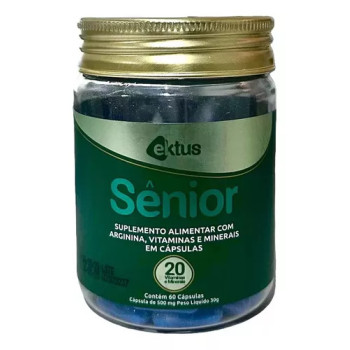 SÊNIOR (VIT COM ARGININA) 60 CAPS DE 500MG - EKTUS