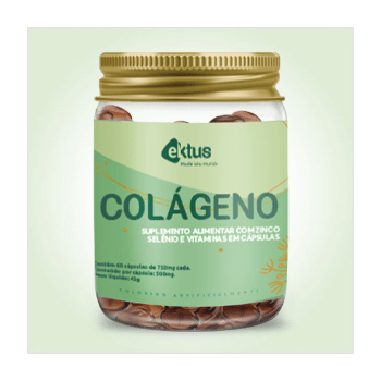 COLAGENO COM VITAMINAS 60 CAPS DE 750MG - EKTUS