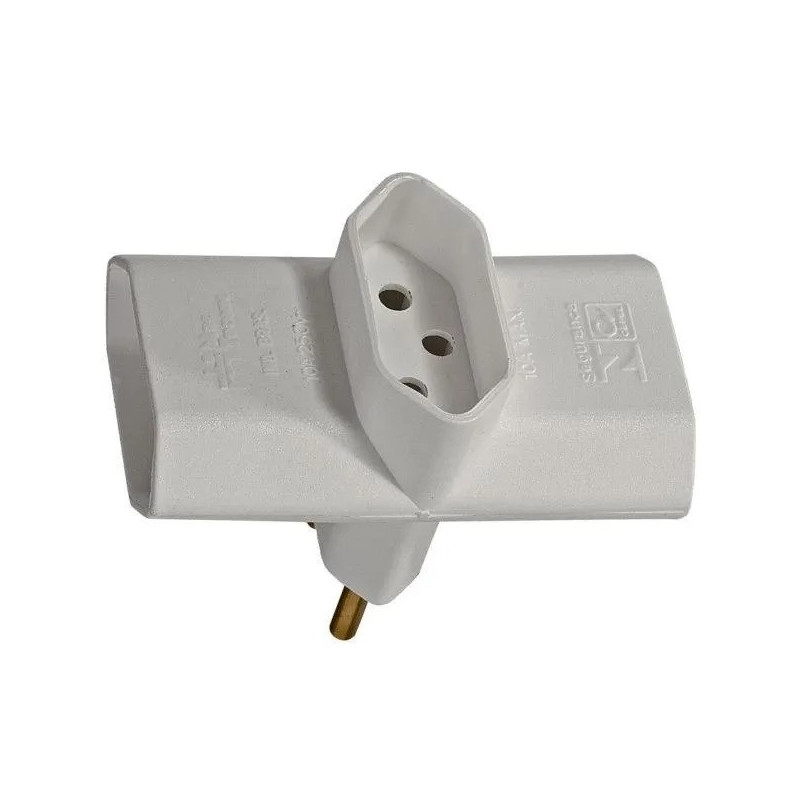 PLUGUE 10A 3 SAIDAS 2P+T 39610 CINZA MECTRONIC PLUGUE 10A 3 SAIDAS 2P+T 39610 CINZA MECTRONIC