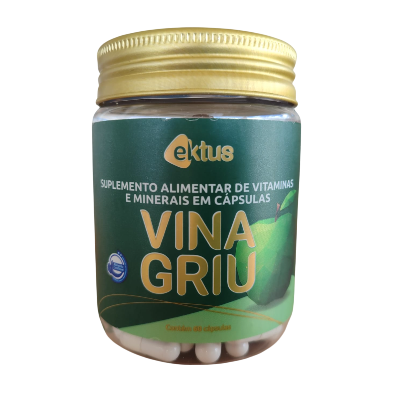 VINAGRIU - VINAGRE MAÇA EKTUS 60 CAPS