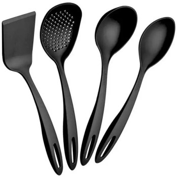 Jogo utensilios nylon 4 peças ability preto Tramontina