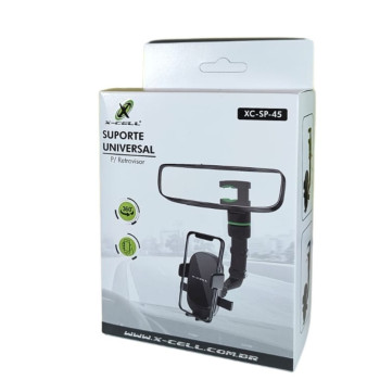 Suporte de Celular para Carro Retrovisor com Rotação em 360° X-cell - XC-SP-45