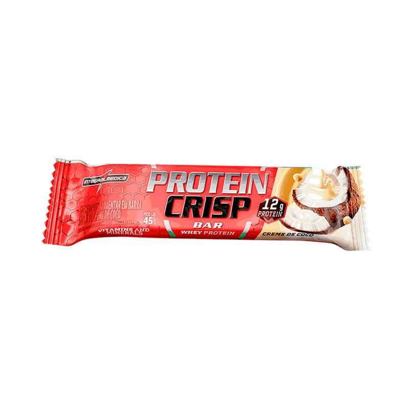Suplemento Barra Protein Crisp Creme de Coco 45g Suplemento Barra Protein Crisp Creme de Coco 45g