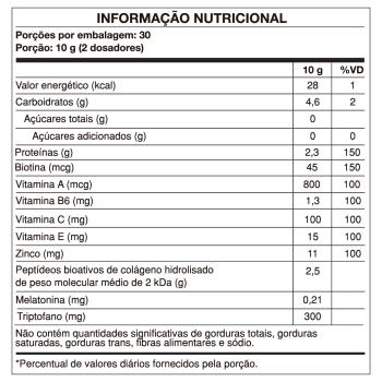 COLAGENO VERISOL NOITE C/VIT. E MIN. MARACUJA 300G VIDEIRA 7