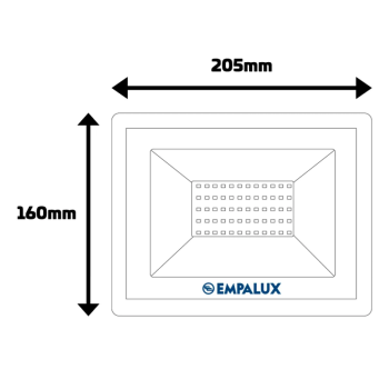 REFLETOR LED 100W 6.500K 7500L BIV (RL71005) EMPALUX