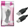 Cabo USB A-Macho - B-Macho 2,0 Metros 2.0 Preto 5+ - 018-1403