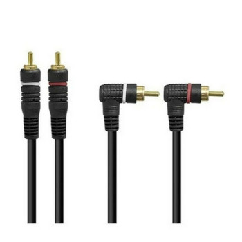 Cabo RCA Kx3 2 RCA Macho x 2 RCA Macho 4mm - RCA5M - Cabo com 5 Metros
