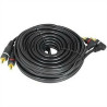 Cabo RCA Kx3 2 RCA Macho x 2 RCA Macho 4mm - RCA5M - Cabo com 5 Metros