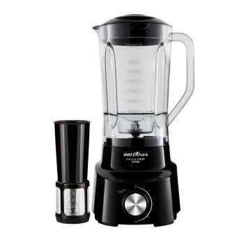 Liquidificador Britânia Diamante com Filtro - 4 Velocidades + Pulsar, 1050W, Preto, 110V