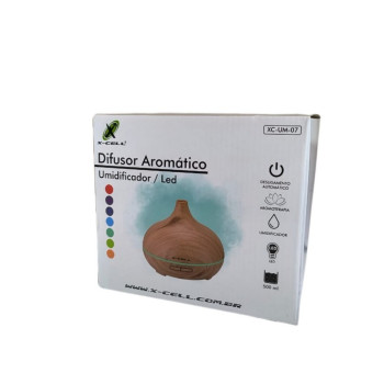 Difusor de Aromas Luminária Led USB Amadeirado - X-Cell - XC-UM-07