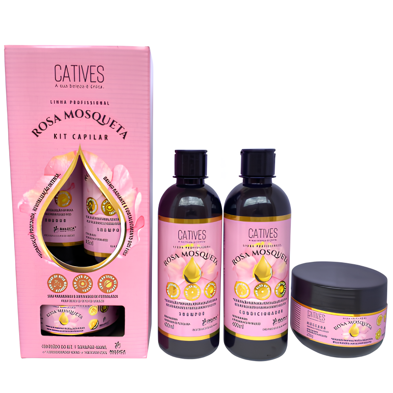 KIT CAPILAR ROSA MOSQUETA LINHA CAPILAR PROFISSIONAL KIT CAPILAR ROSA MOSQUETA LINHA CAPILAR PROFISSIONAL
