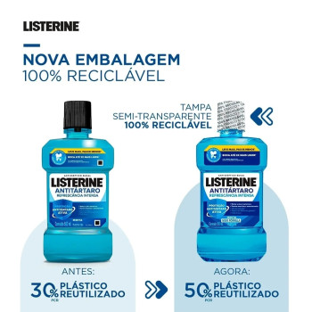 Enxaguante Bucal Listerine Antitártaro 500ml