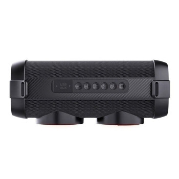 Caixa de Som Portátil Pulse 80W Preto Bluetooth, Auxiliar, USB e com Sistema de Emparelhamento TWS - SP614