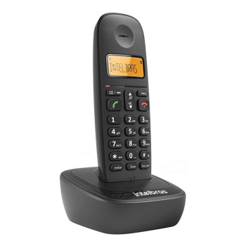 Telefone sem Fio Intelbras com Identificador de Chamadas Preto - TS2510 - Suporta até 7 Ramais